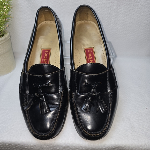 Cole Haan Black Tassel Loafers for Men Dressy Size 9 Euc - Picture 6 of 10